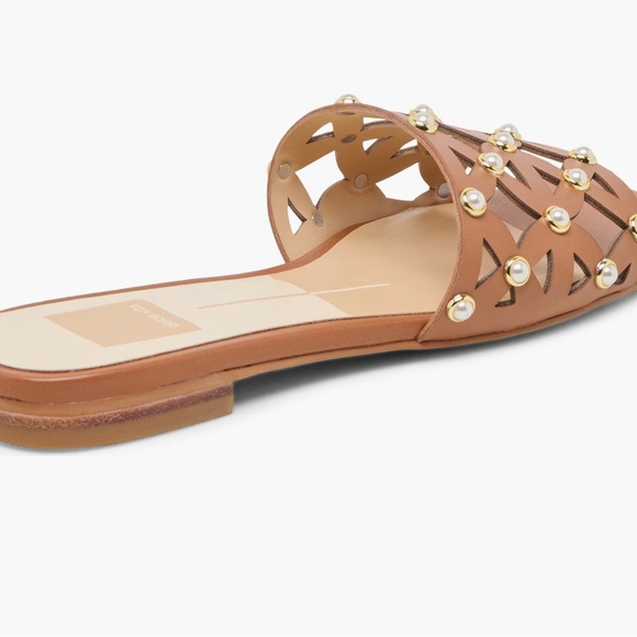 Dolce Vita Berrit Studded Saddle Slide Sandals Size 10 NWT Chic Leather Slides - Picture 8 of 12